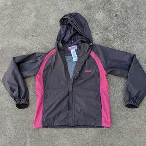 Coleman Womens Hooded‎ Windbreaker Sz S/M